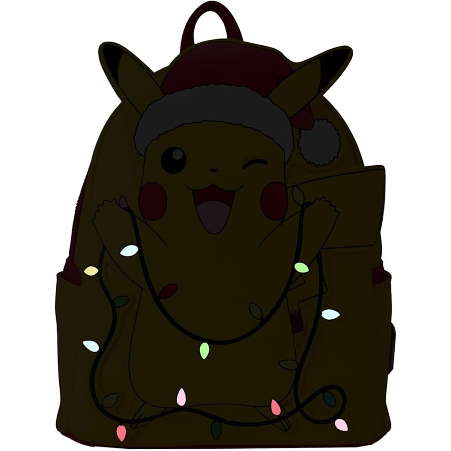 Pikachu Weihnachten mit Lichterkette, Pokémon Mini-Rucksack, leuchtend - Loungefly