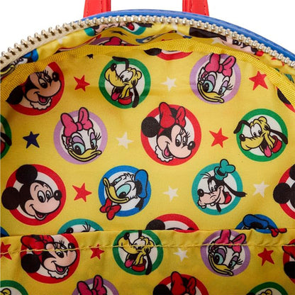 Mickey & Friends, Disney Mini-Rucksack mit Mausohren-Haarreif - Loungefly