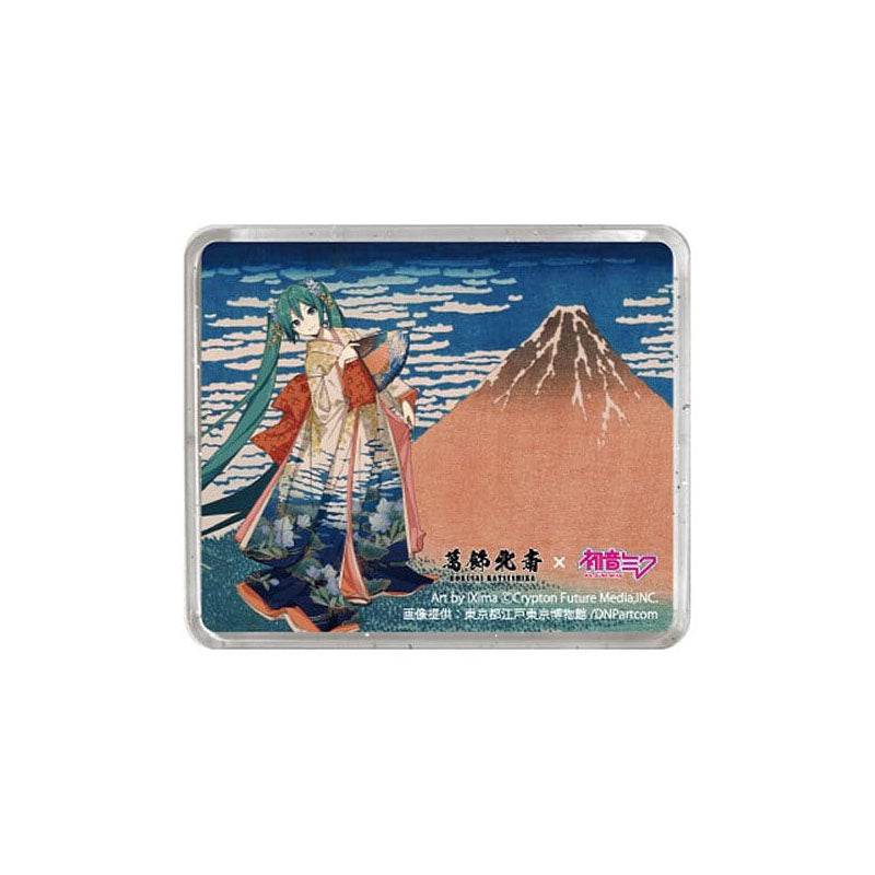 Miku Hokusai Roter Fuji Magnet