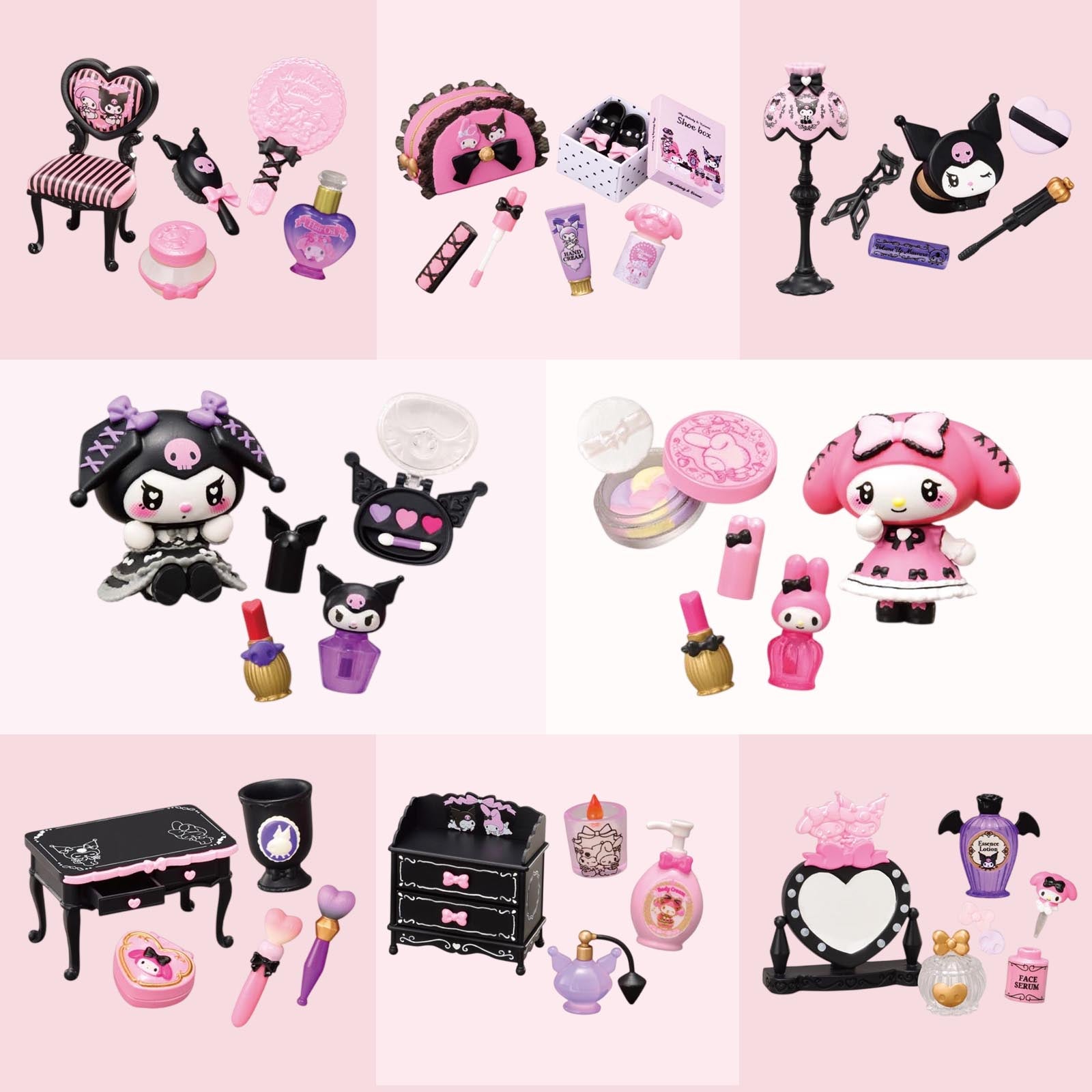 My Melody Kuromi Cosmetics Re-Ment