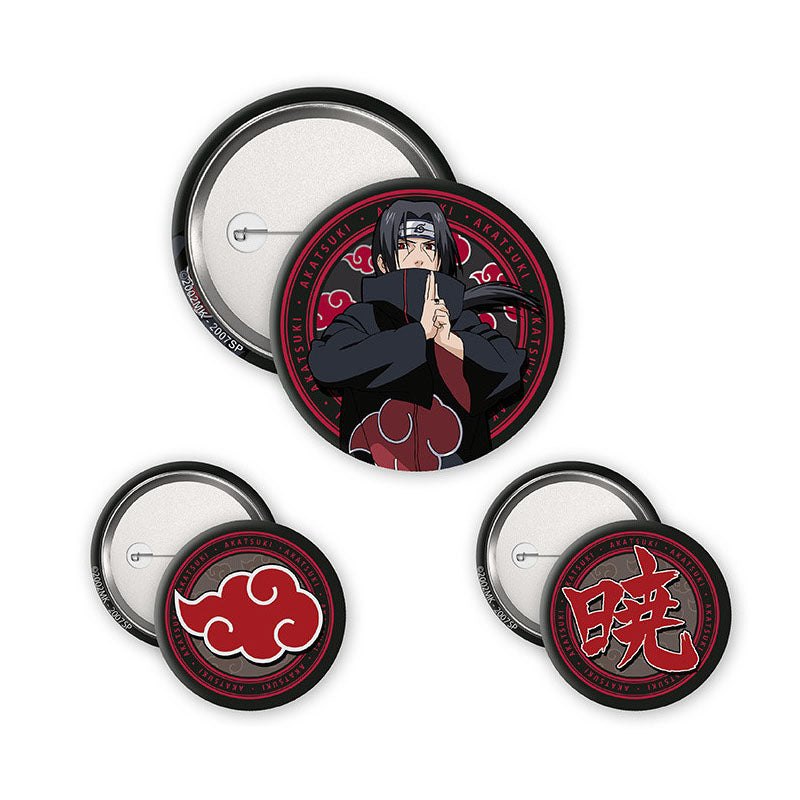 Naruto Itachi Akatsuki Badge Set