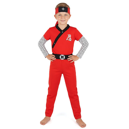 Ninja Kinderkostuem Rot
