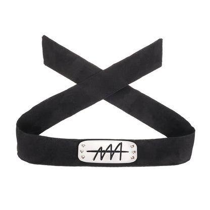 Naruto Shippuden - Akatsuki Ninja Stirnband - mit durchgestrichenem Wappen - Dorf wählbar
