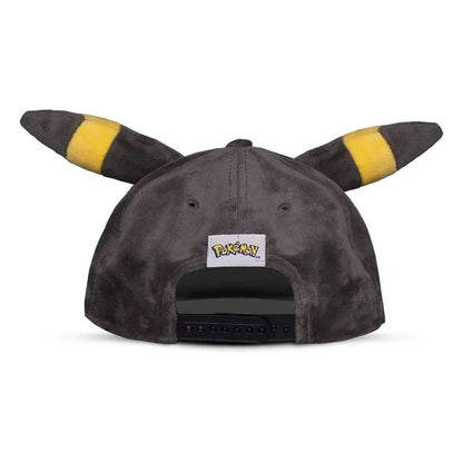 Nachtara Umbreon Plüsch-Snapback mit Ohren, Pokémon Kappe - Difuzed