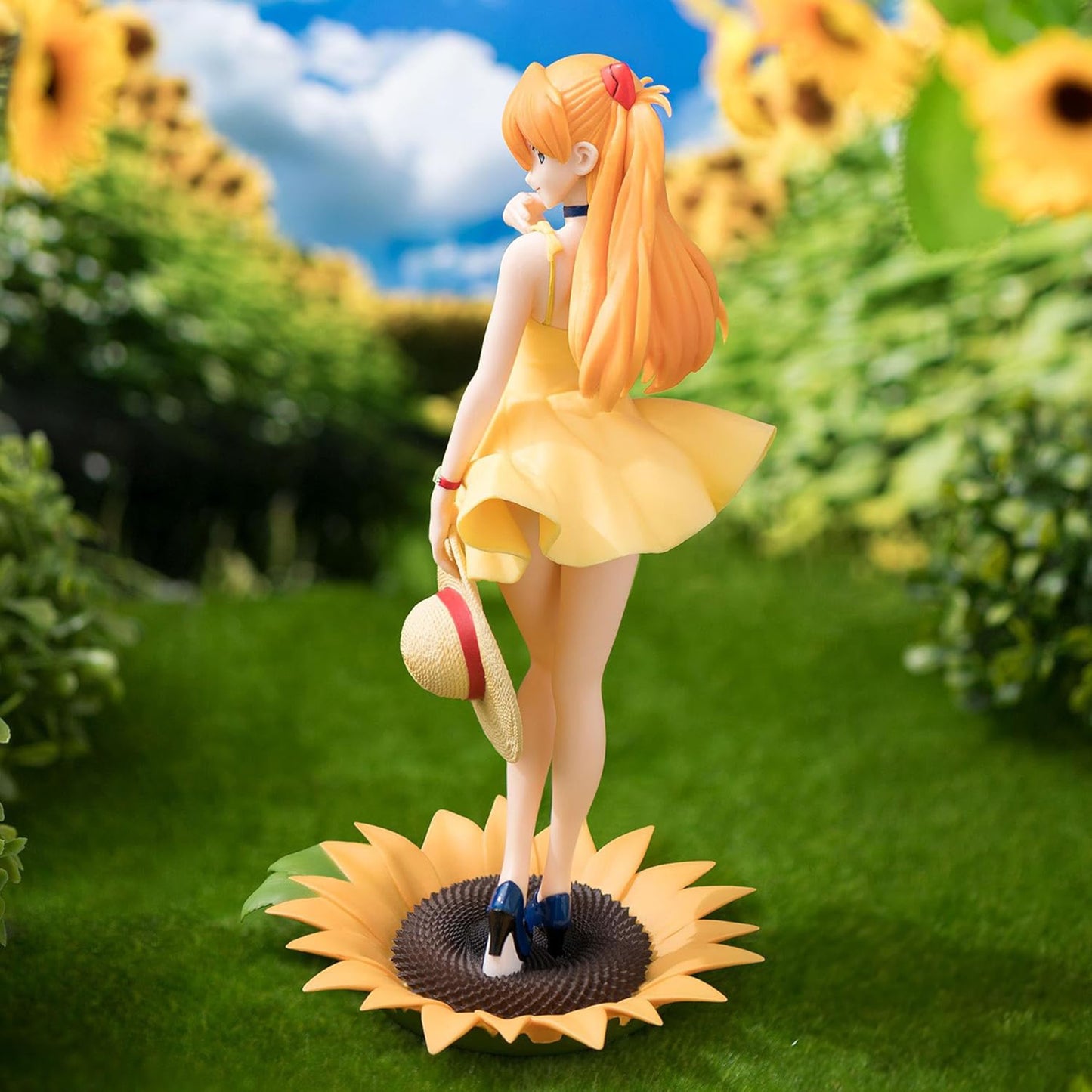 Asuka im Sommerkleid, Neon Genesis Evangelion Sammelfigur, 24 cm - SEGA