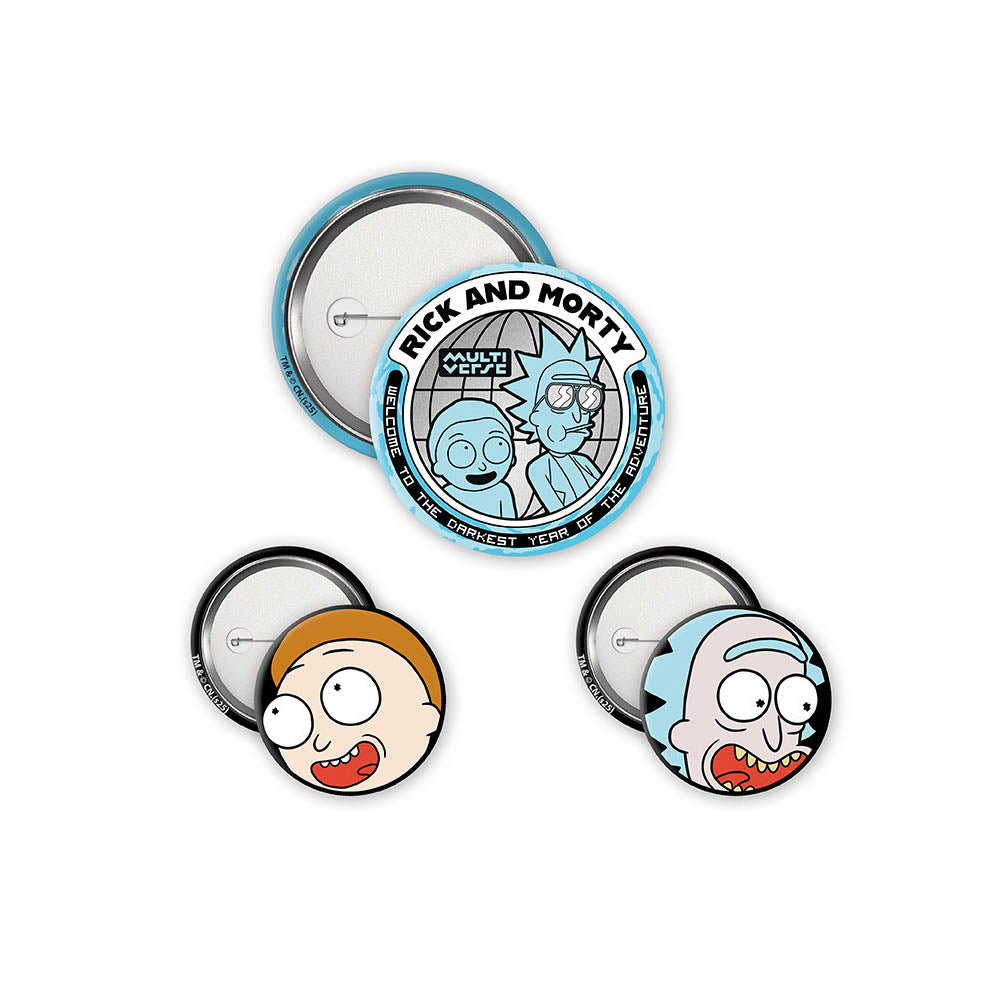 Rick and Morty Button Set ABYstyle