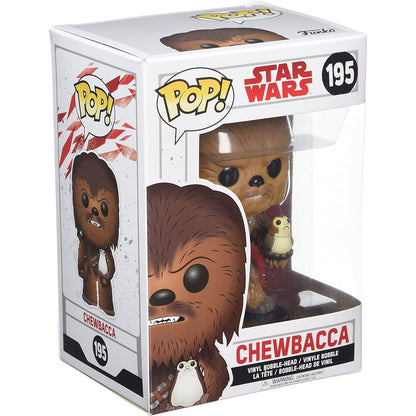 Star Wars - Chewbacca & Porg - Funko Pop! #195 - 9,5cm