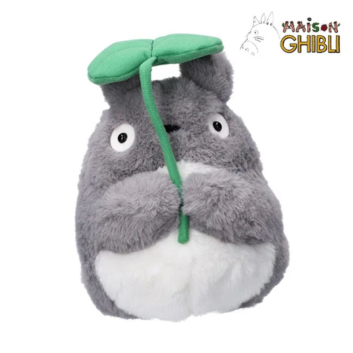 Totoro Plüsch mit Blatt