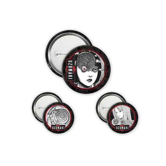 Uzumaki Junji Ito Button Set