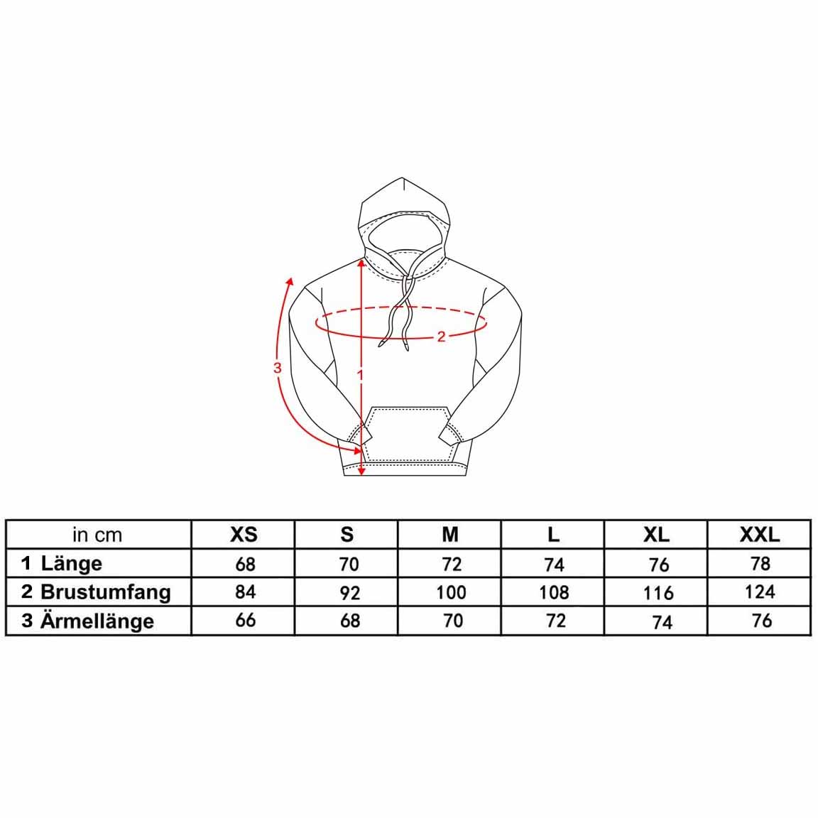 Trafalgar Law Shirt mit Kapuze | Longsleeve im Heart Piratenbande Design | Größen: S - XXL – Bild 5