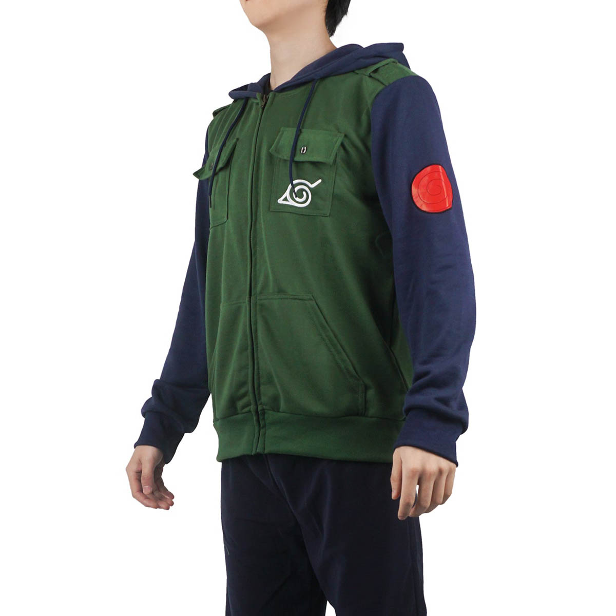 Zip Hoodie von Kakashi Hatake | Pullover im Shinobi-Uniform Design | Größen: S - L – Bild 2