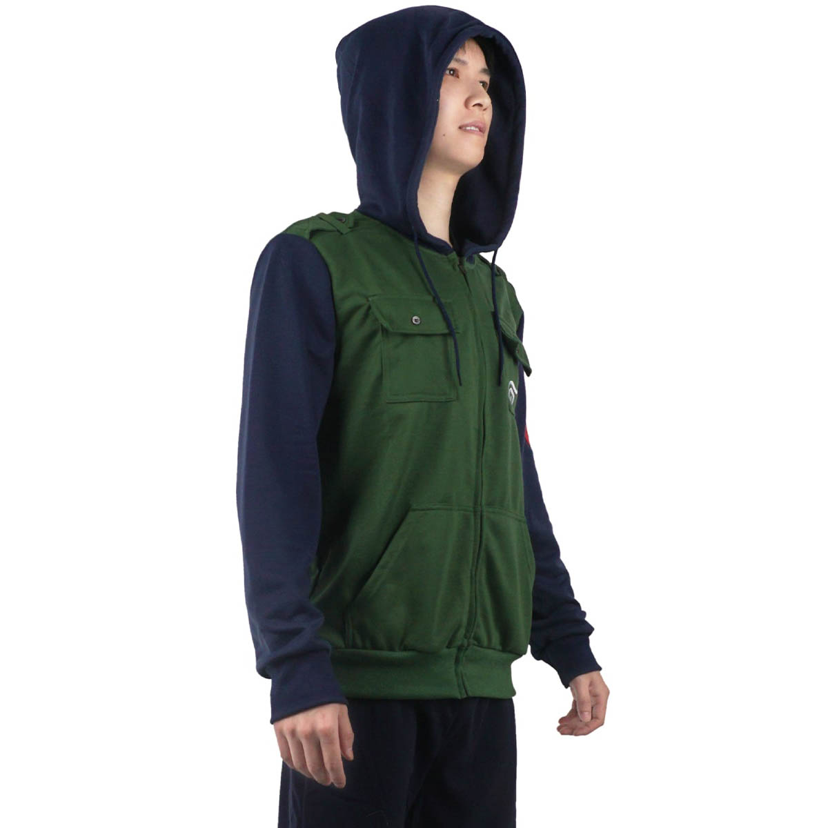 Zip Hoodie von Kakashi Hatake | Pullover im Shinobi-Uniform Design | Größen: S - L – Bild 4