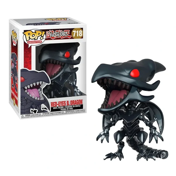 Funko POP! Rotäugiger schwarzer Drache | Yu-Gi-Oh! Sammelfigur | 718 | 9,5 cm – Bild 2