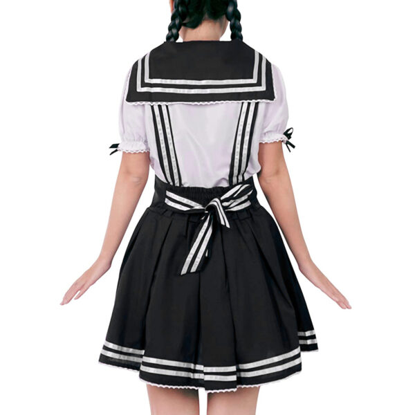 Japanische Cosplay Schuluniform | Schulmädchen Kostüm | Schwarz Weiss oder Blau Weiss | Größen: M - XL – Bild 4