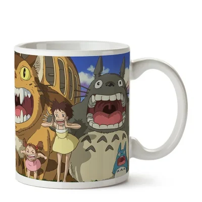 SEMIC Mug Ghibli 02 - Nekobus & Totoro - My Neighbor Totoro 340 ml Ceramic