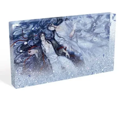 SAKAMI - Grandmaster of Demonic Cultivation Acryl Block mit Glitzer Wei Wuxian & Lan Wangji Galaxy 17 x 10 cm