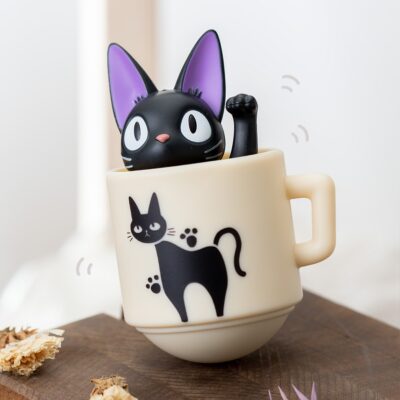 Round Bottomed Figurine Kiki with her mug - Kiki's Delivery Service