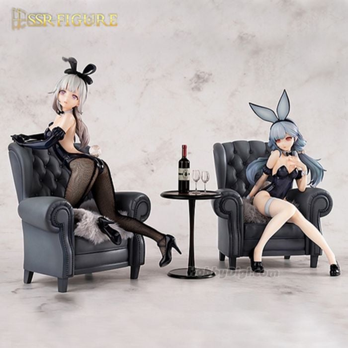 Infinity Studio Original Character SSR PVC Statuen 1/7 Yi Ren Guan - House of Unhumans Jin Hua: Bunny Ver. + Qiao Er Combinatorial 23 cm