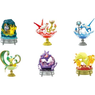 Re-ment Pokémon Gemstone Collection Shinki no Kiseki 6er Box, glänzend (6)