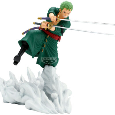BANDAI Lorenor Zorro mit drei Katanas | One Piece Sammelfigur | BP29205P | 15 cm
